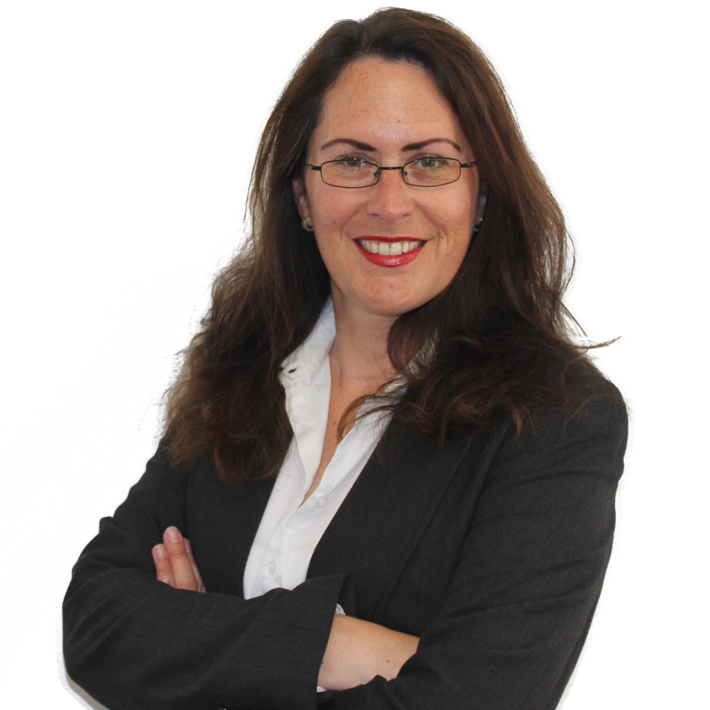Bild von Rechtsanwältin Claudia Buchloh mit verschränkten Händen in runder Form von vorne.